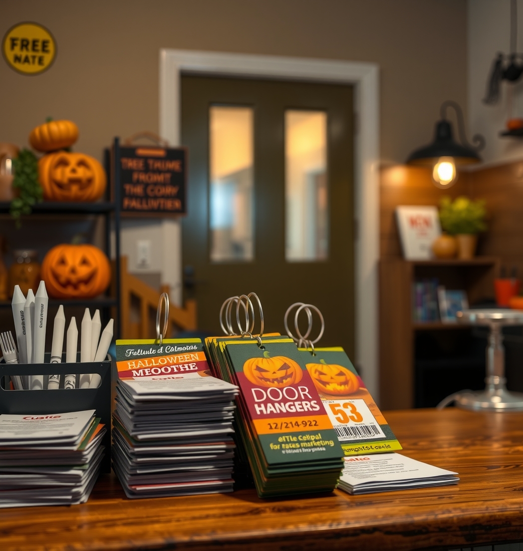 Preparation visual for Halloween Door Hangers Guide