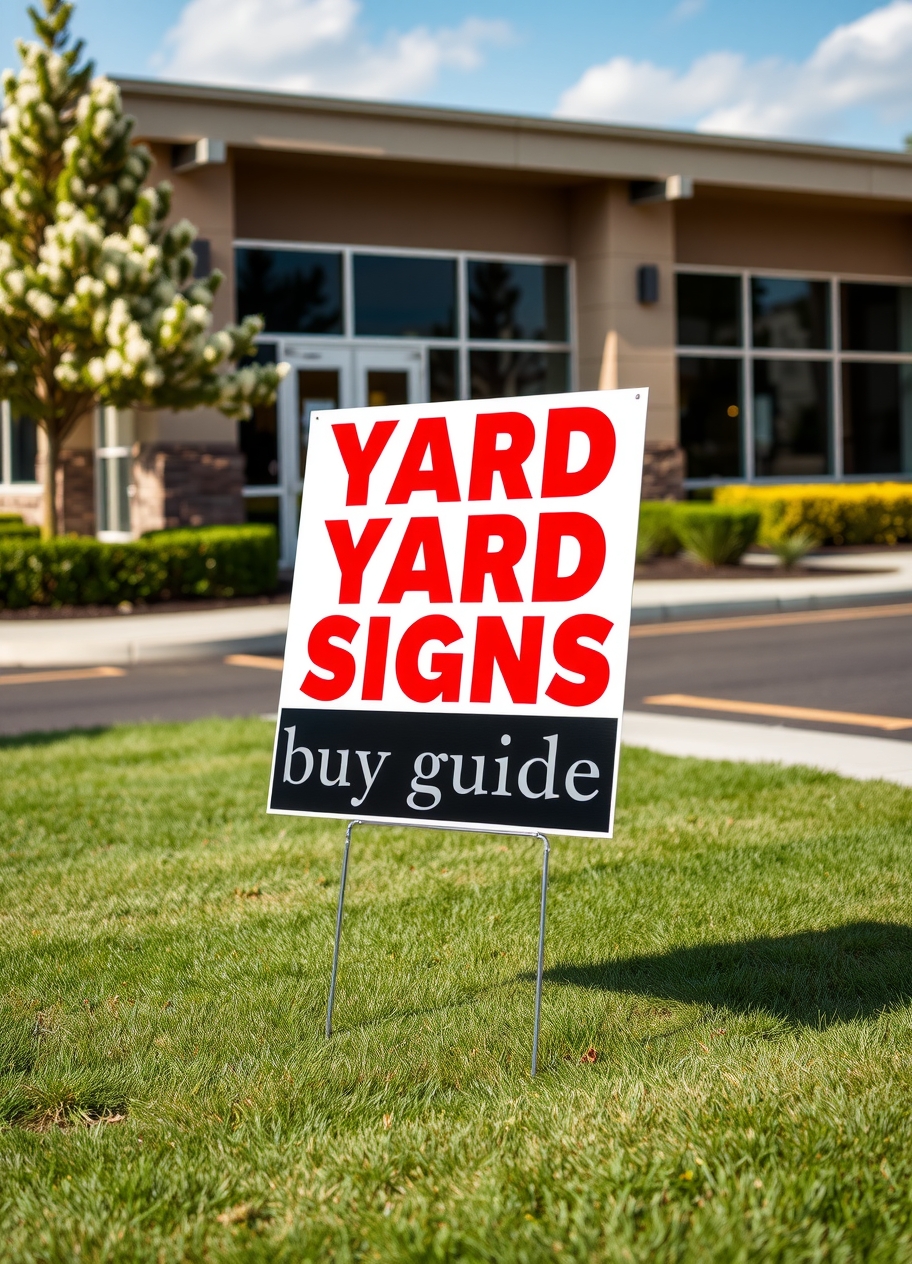 Checklist for Yard Signs Buy Guide
