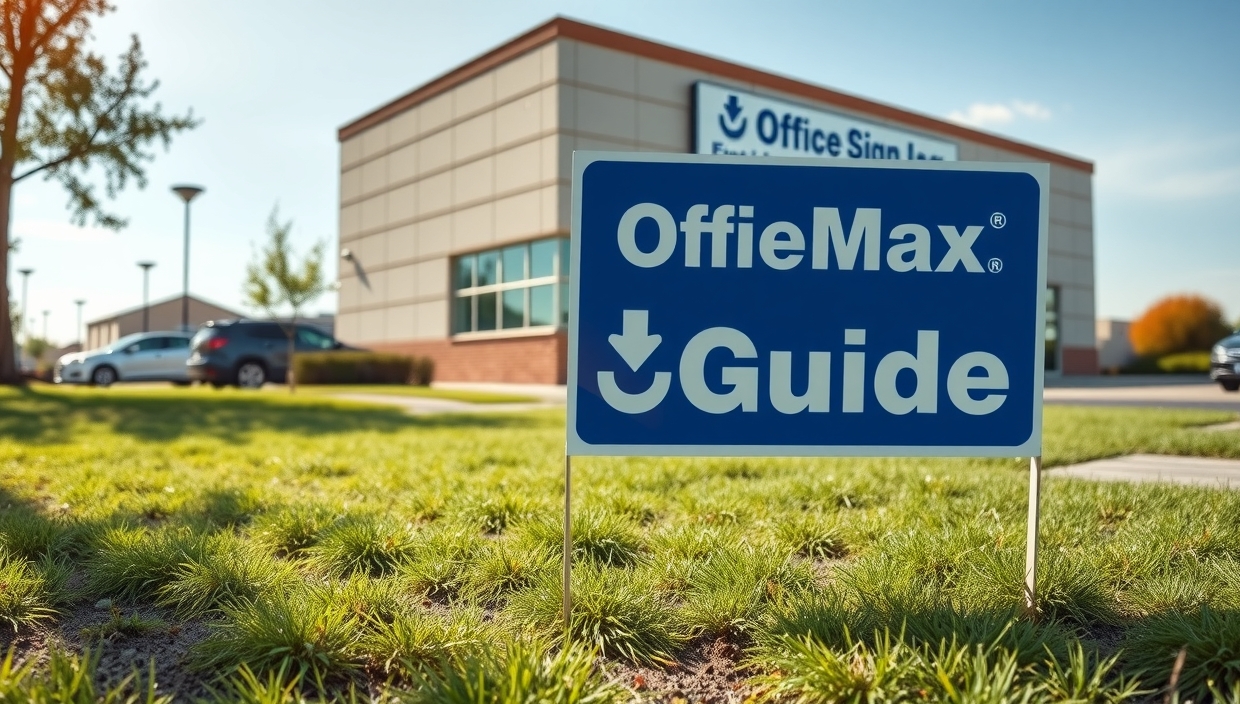 Checklist for Yard Signs Office Max Guide
