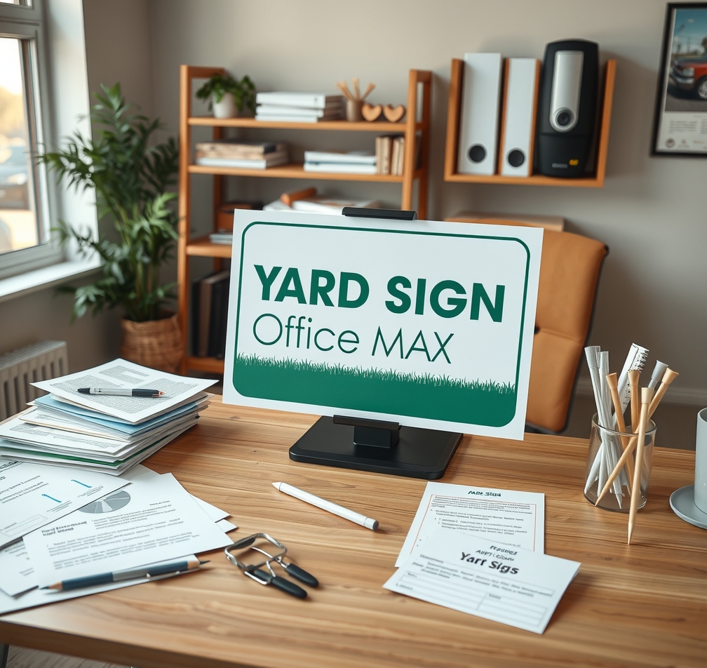 Preparation visual for Yard Signs Office Max Guide