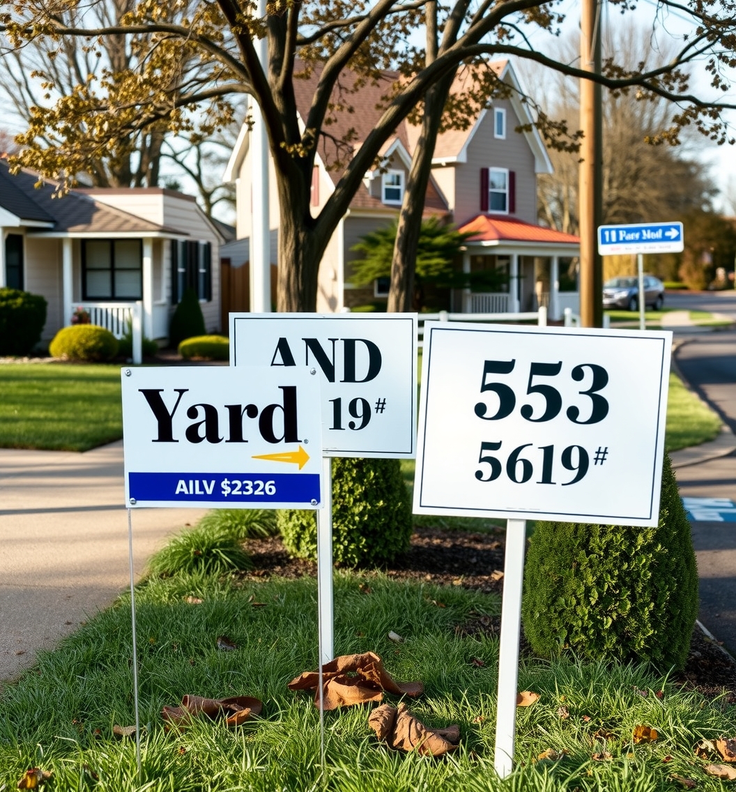 Yard Signs with Address Guide