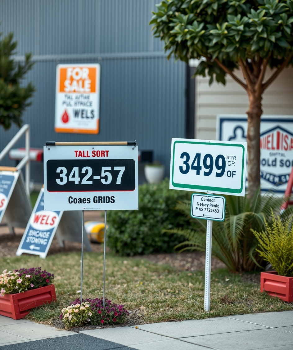 Checklist for Yard Signs with Address Guide
