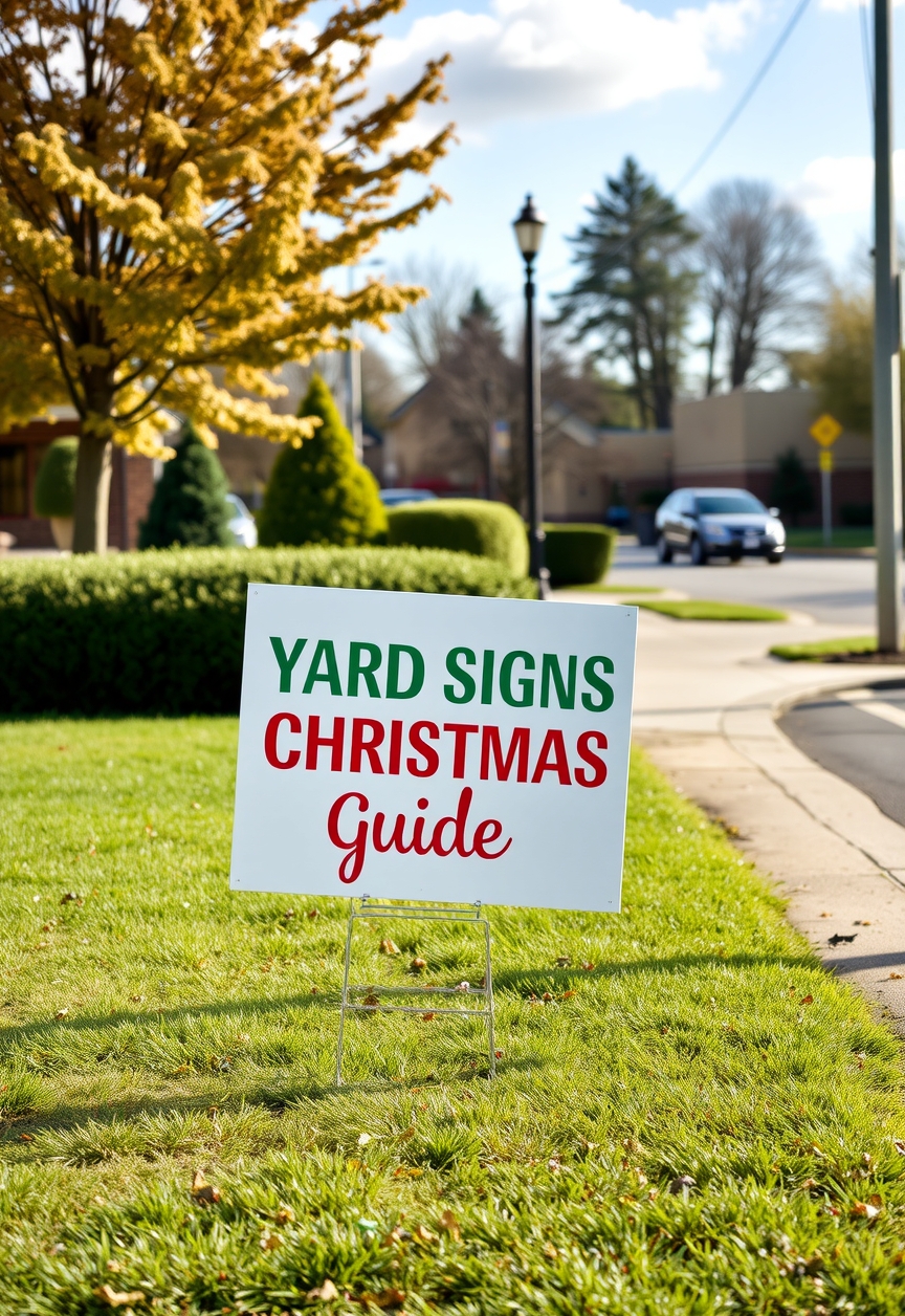 Checklist for Yard Signs Christmas Guide