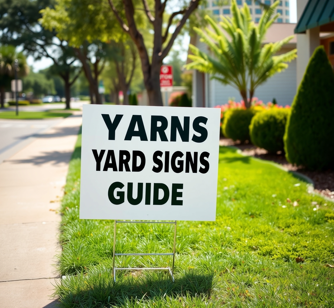Checklist for Yard Signs in Houston Guide