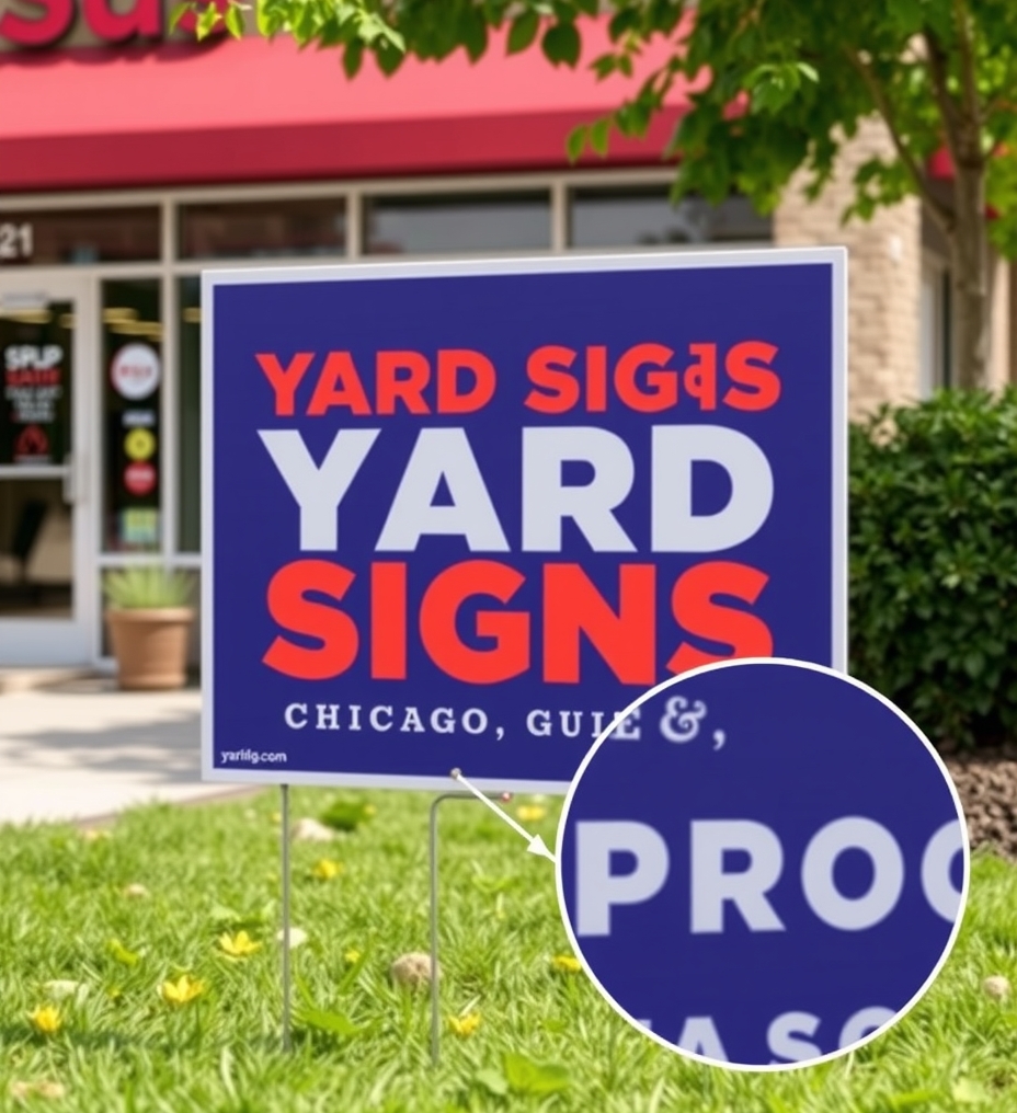 Quality check visual for Yard Signs Chicago Guide