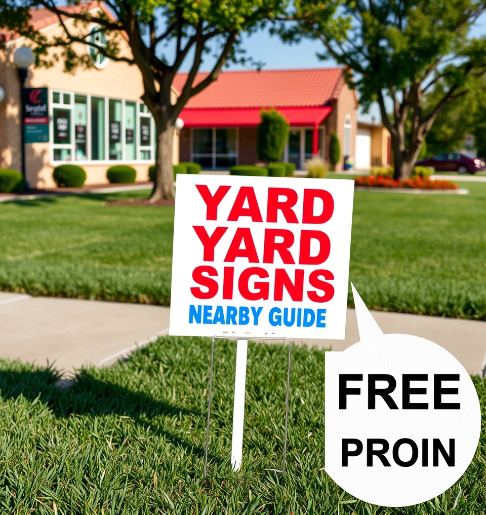 Checklist for Yard Signs Nearby Guide