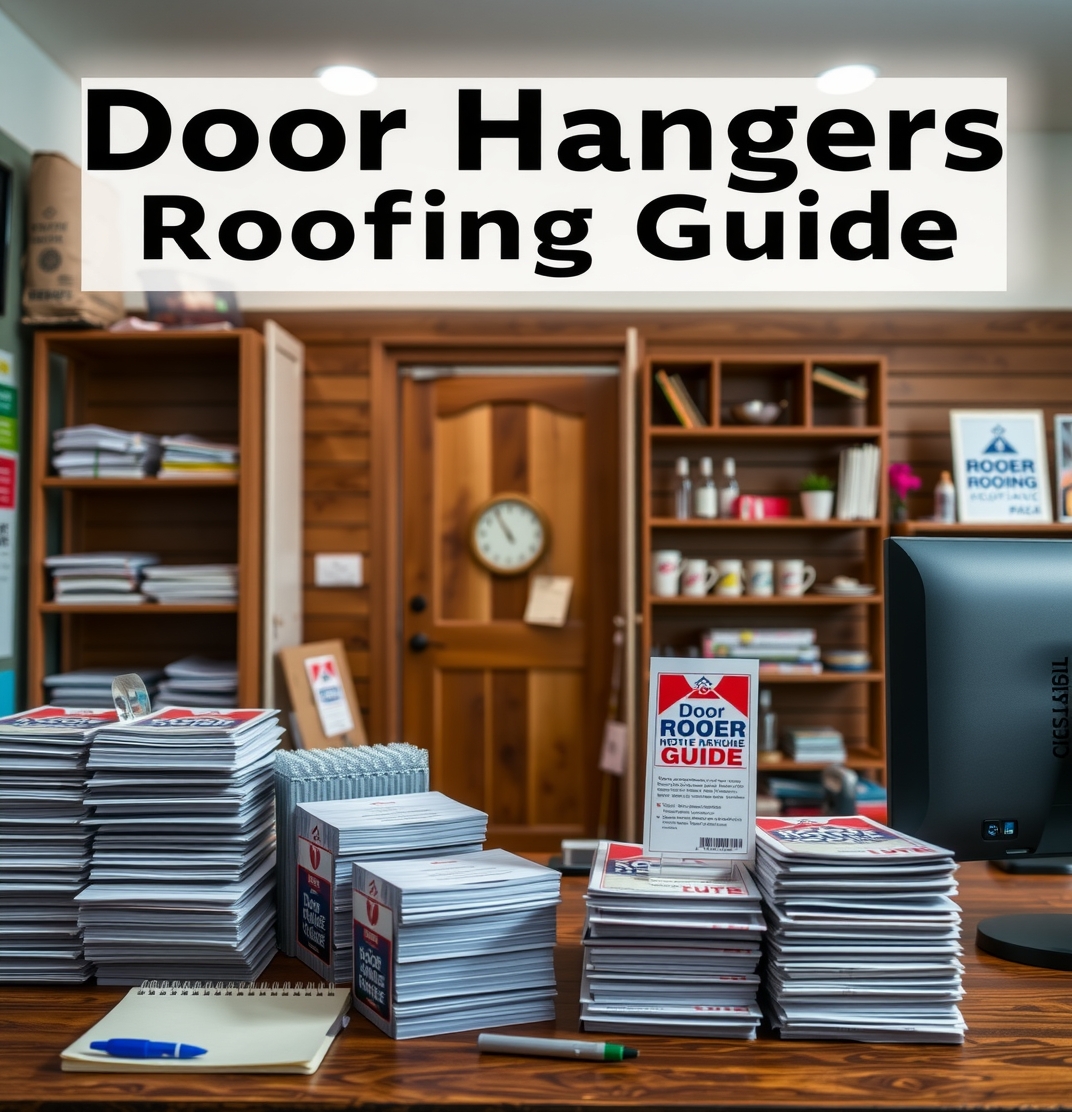 Quality check visual for Door Hangers Roofing Guide