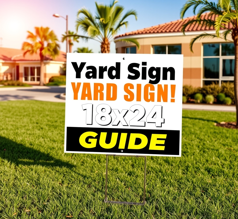 Checklist for Yard Signs 18x24 Guide