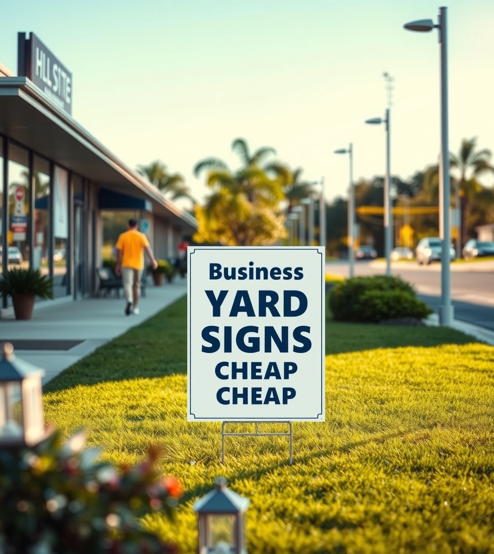 Checklist for Business Yard Signs Cheap