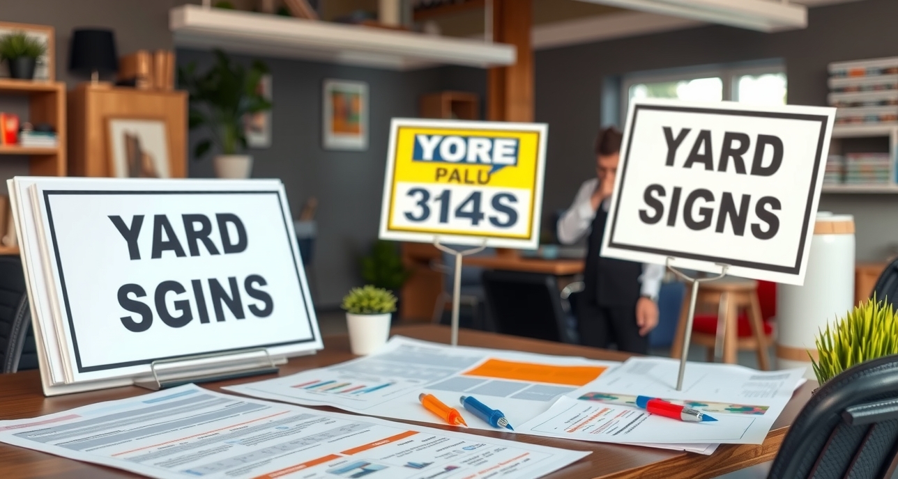 Preparation visual for Business Yard Signs Cheap