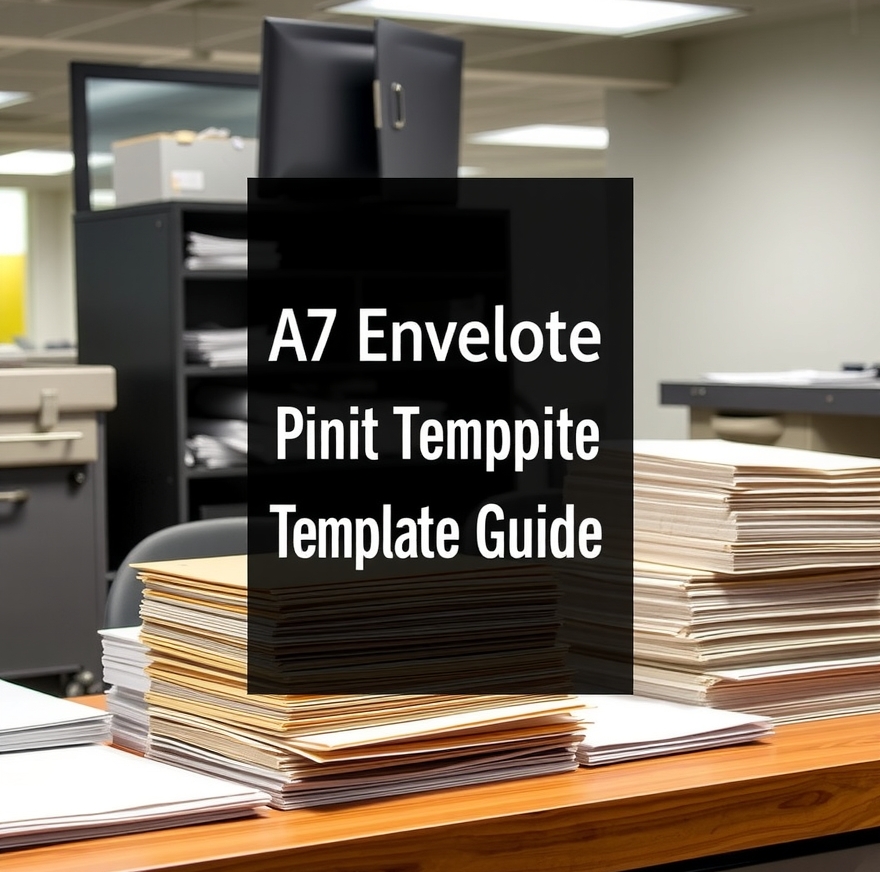 Checklist for A7 Envelope Printing Template Guide