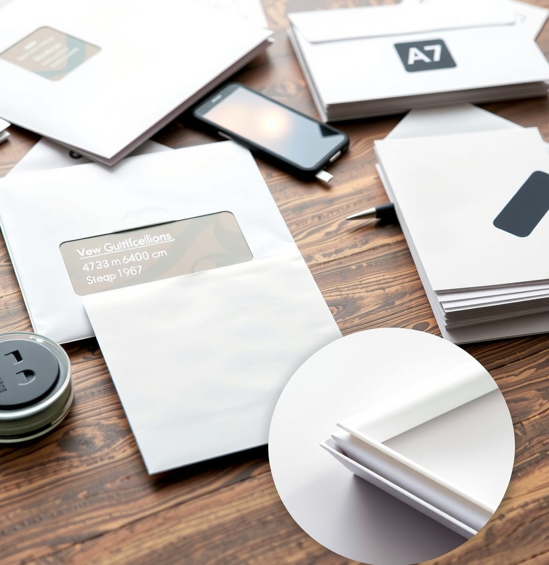 Preparation visual for A7 Envelope Printing Template Guide