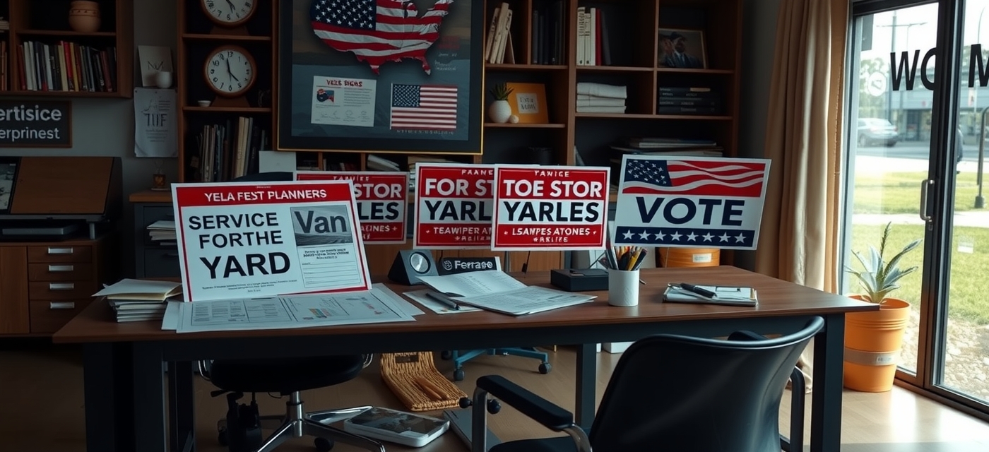 Preparation visual for Cheap Political Yard Signs