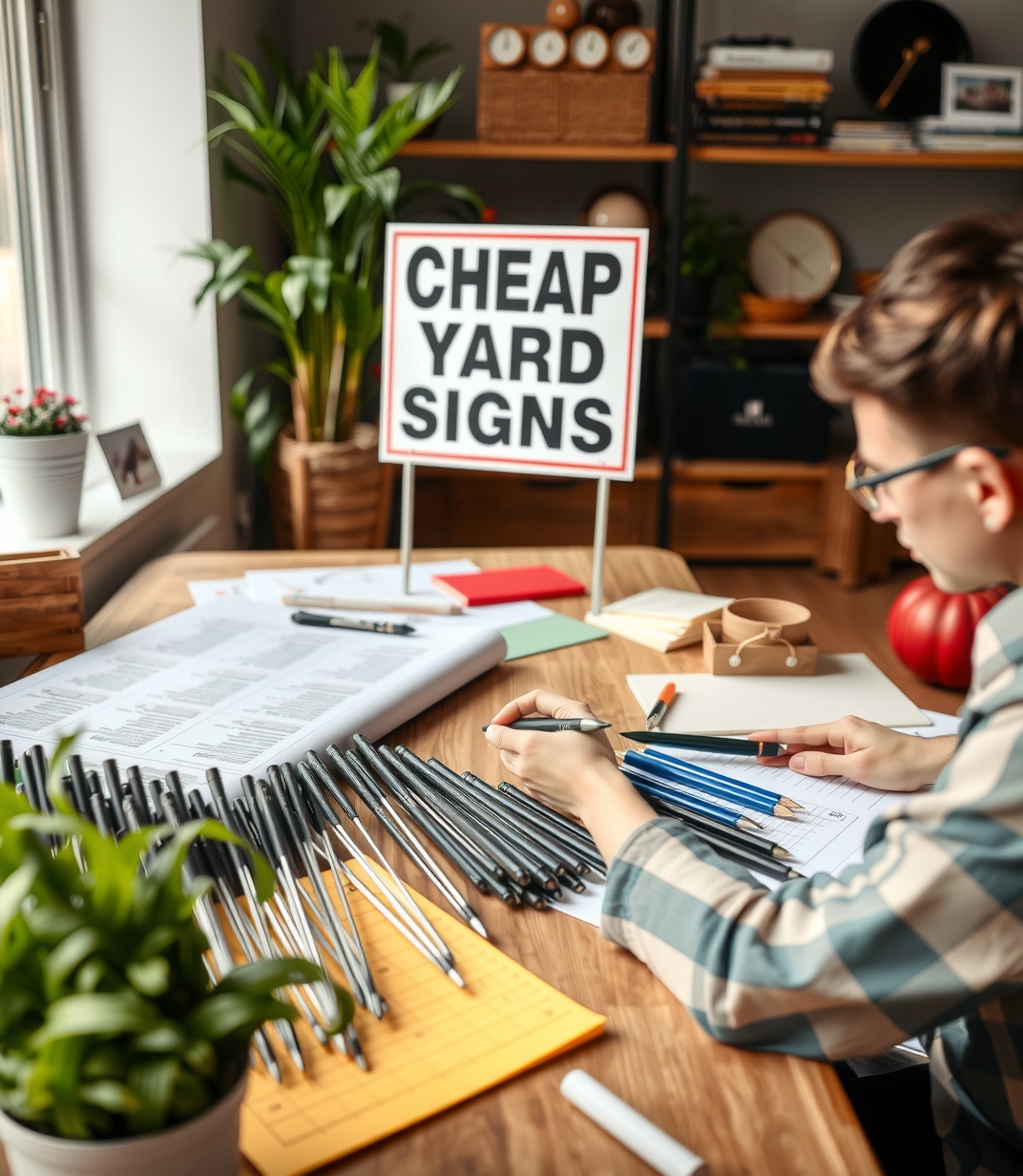 Quality check visual for Cheap Yard Signs Stakes