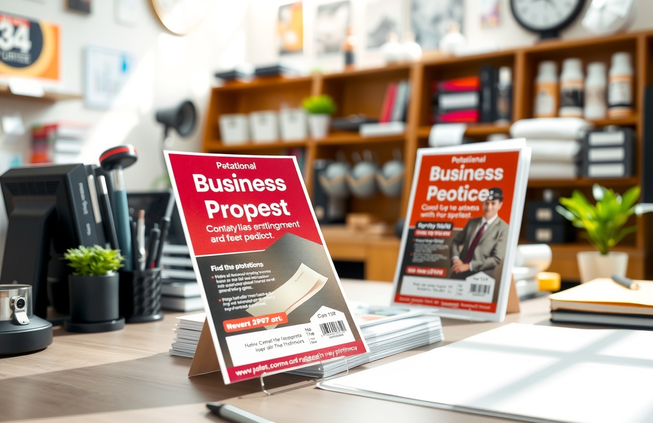 Preparation visual for Business Flyer Printing Guide