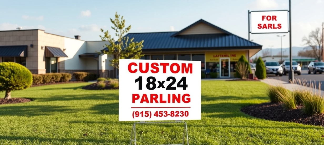 Preparation visual for Custom 18x24 Yard Signs Guide