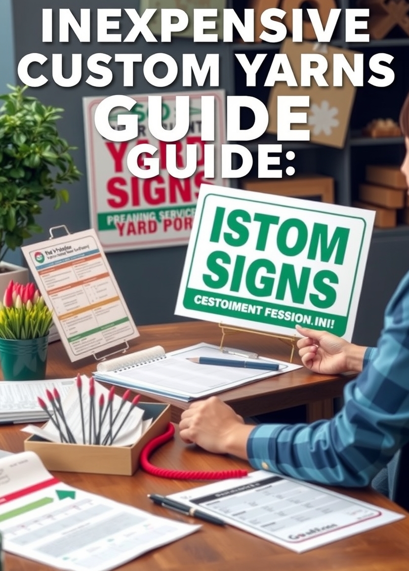 Preparation visual for Inexpensive Custom Yard Signs Guide