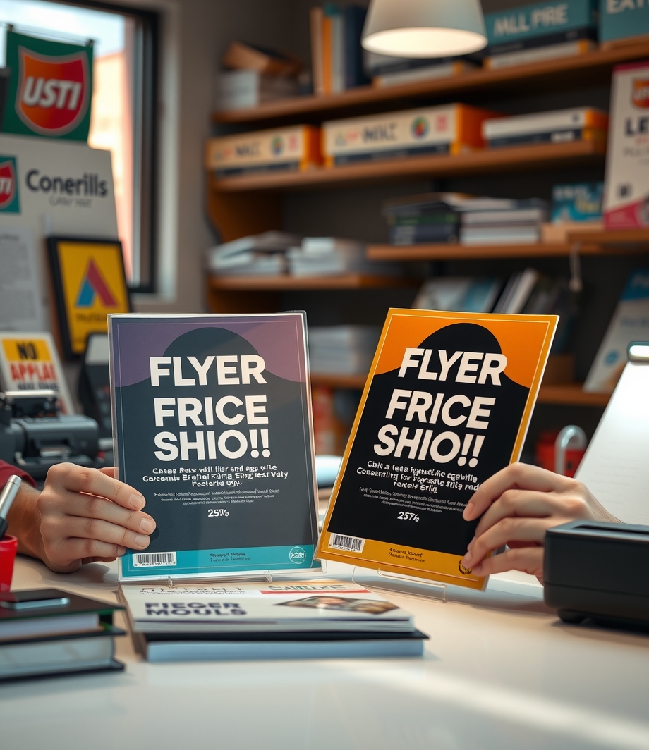 Quality check visual for Flyer Printing Price