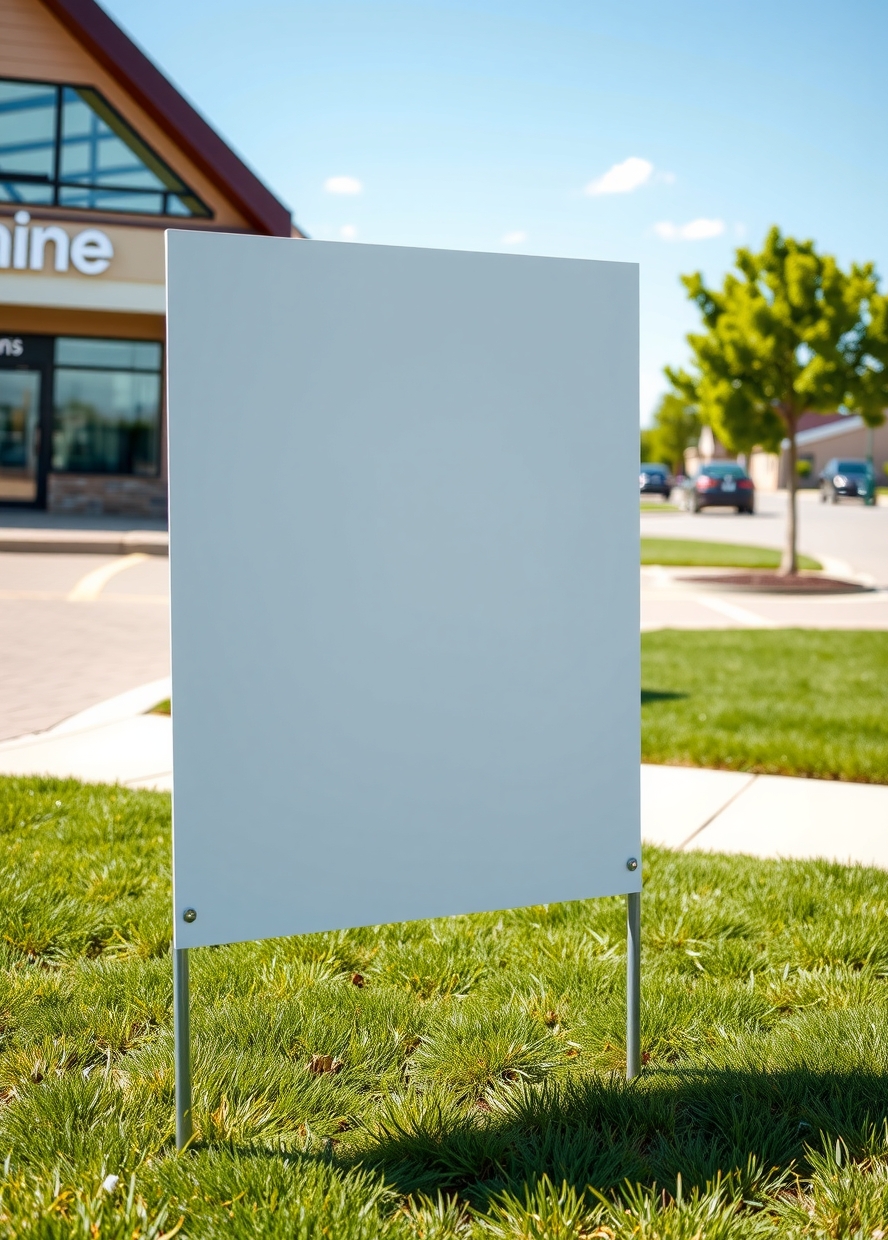 Preparation visual for Blank Yard Signs Guide