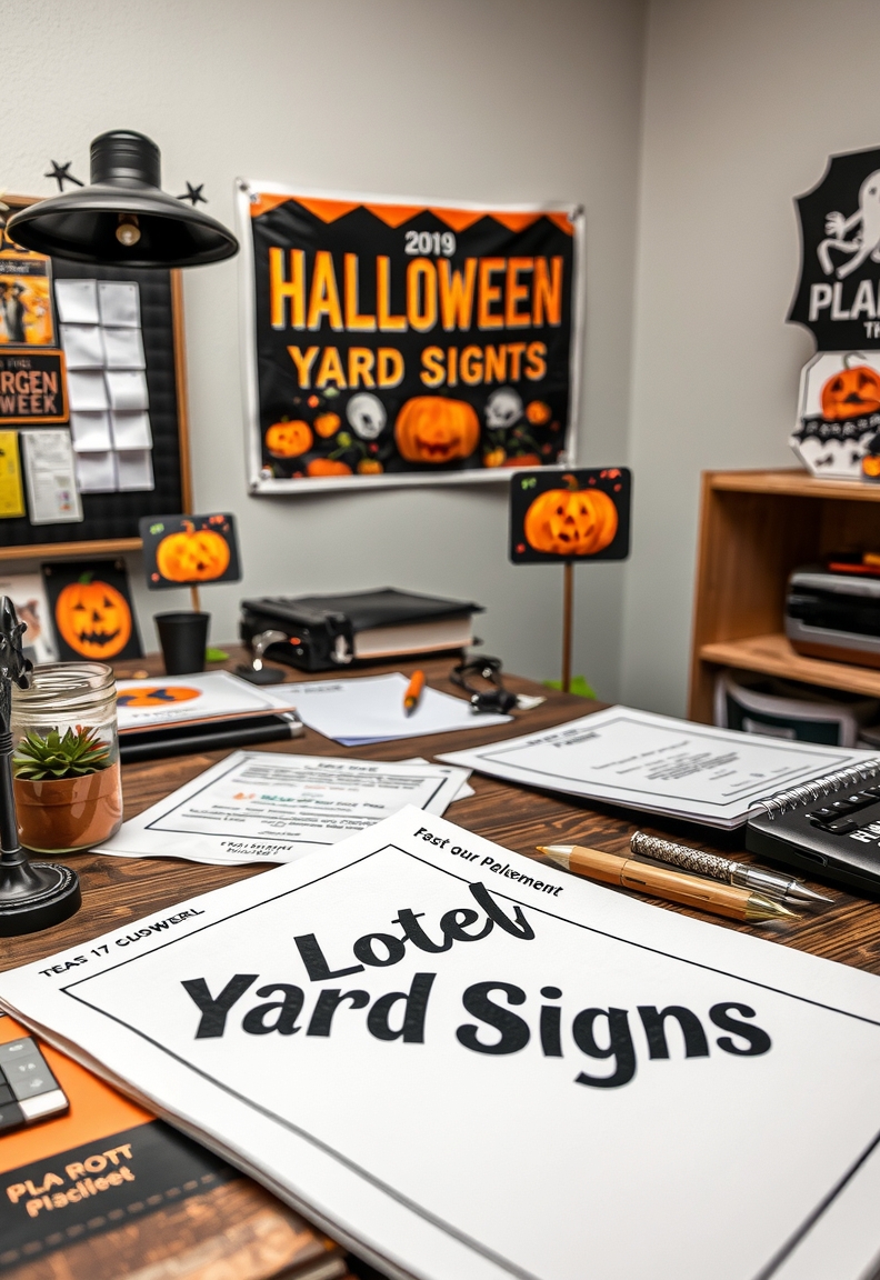 Preparation visual for Halloween Yard Signs Guide
