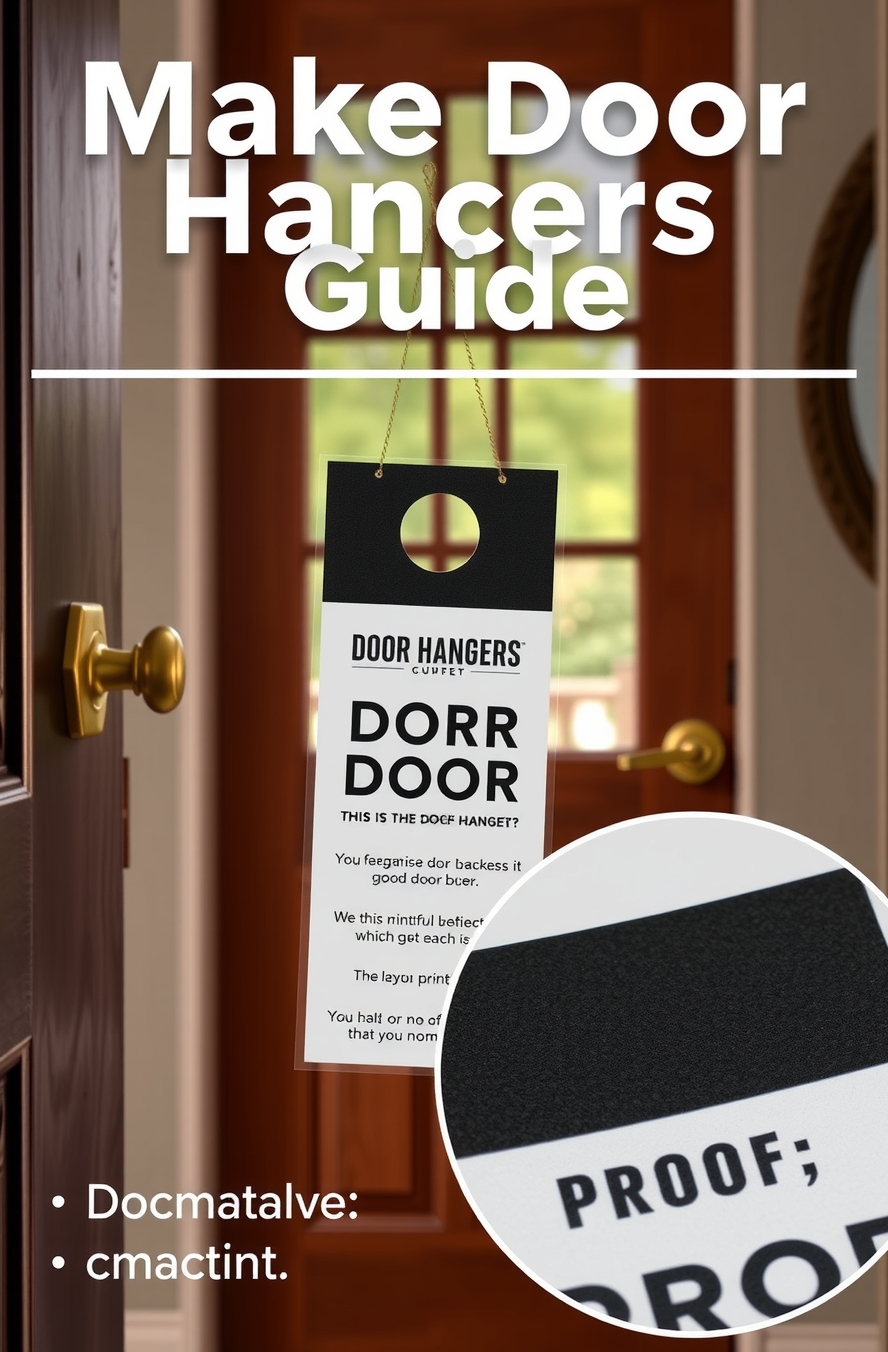 Checklist for Make Door Hangers Guide