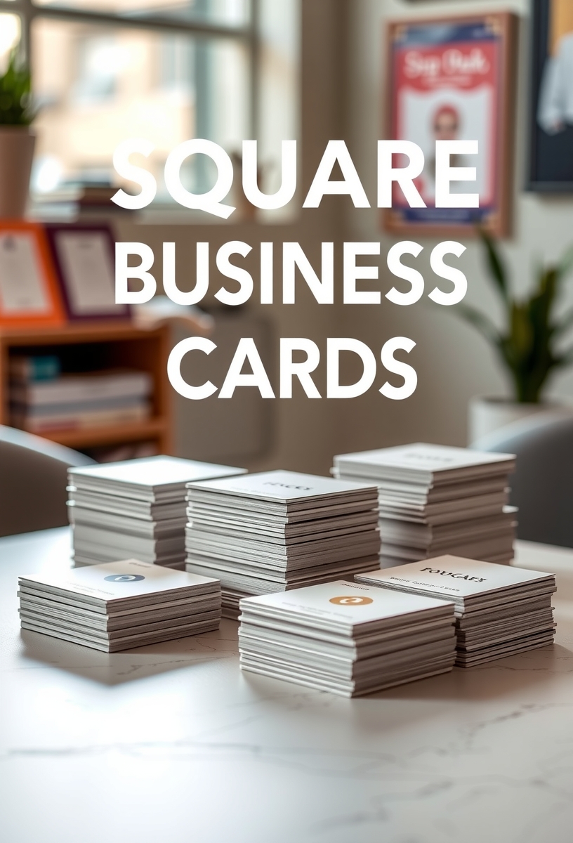 Square Business Cards Printing Guide