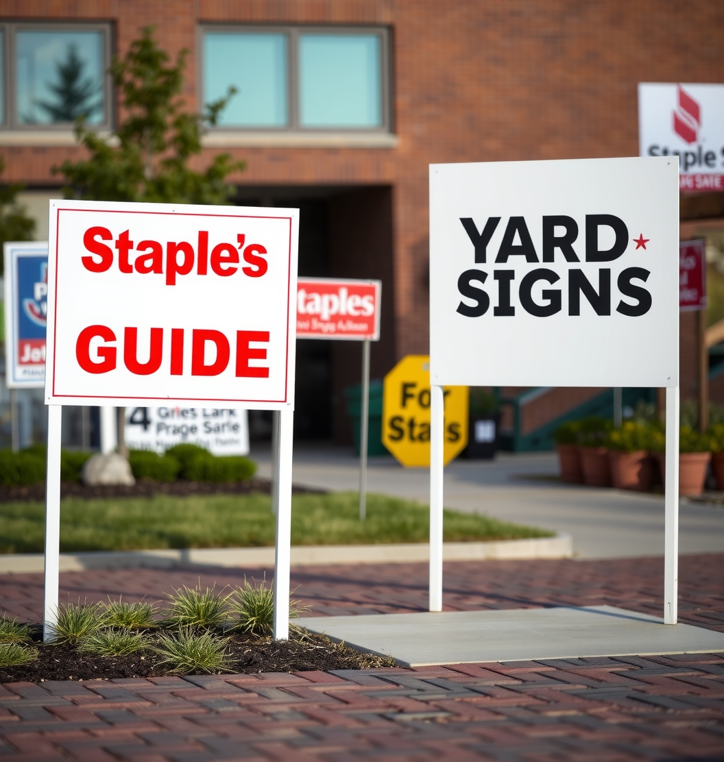 Evaluating the best Staples Yard Signs Guide environment