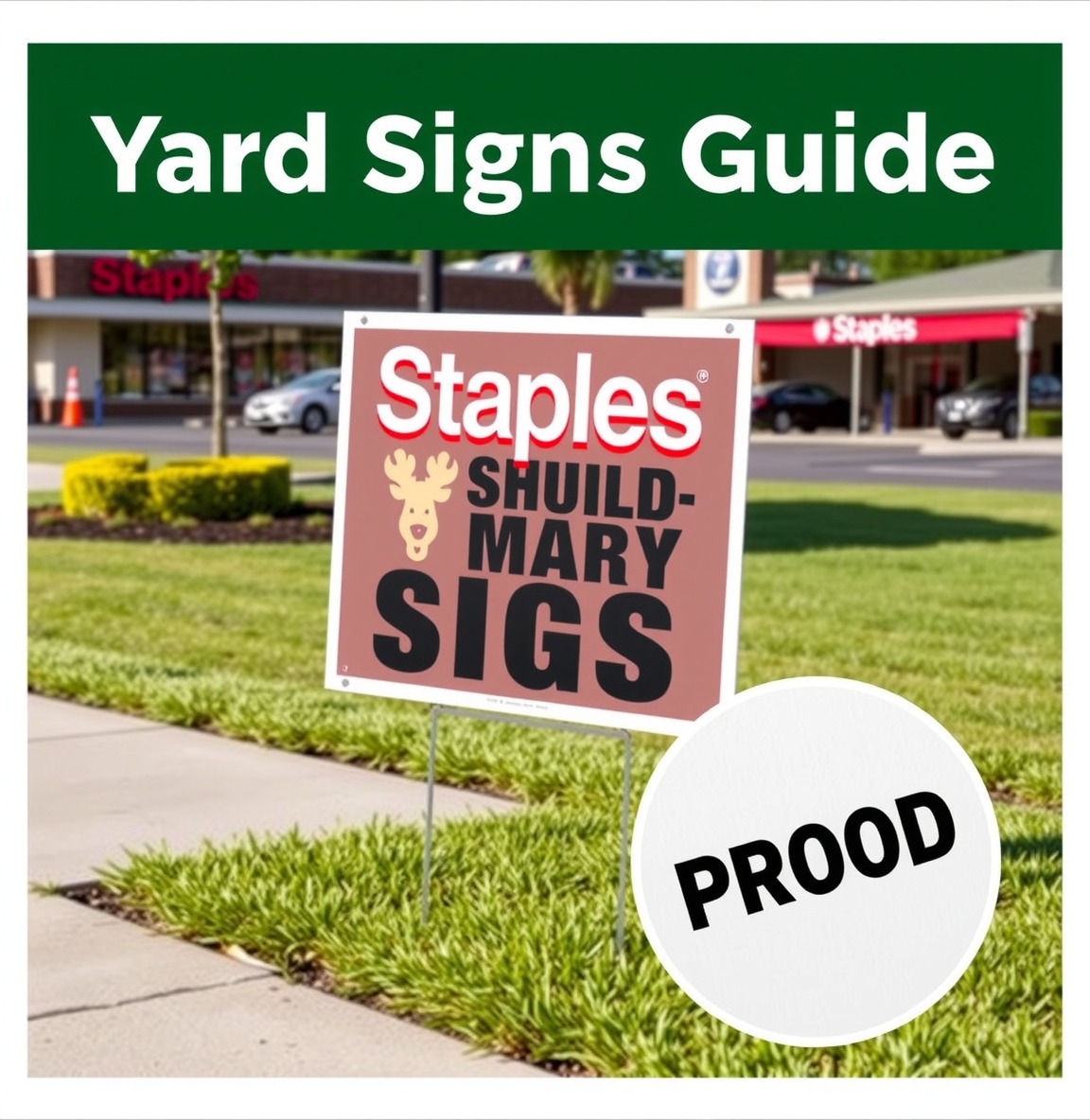 Checklist for Staples Yard Signs Guide