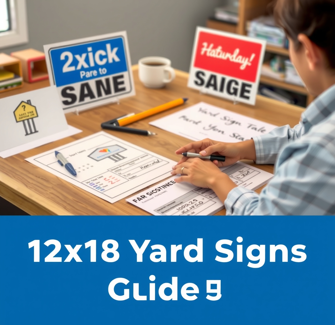 Quality check visual for 12x18 Yard Signs Guide