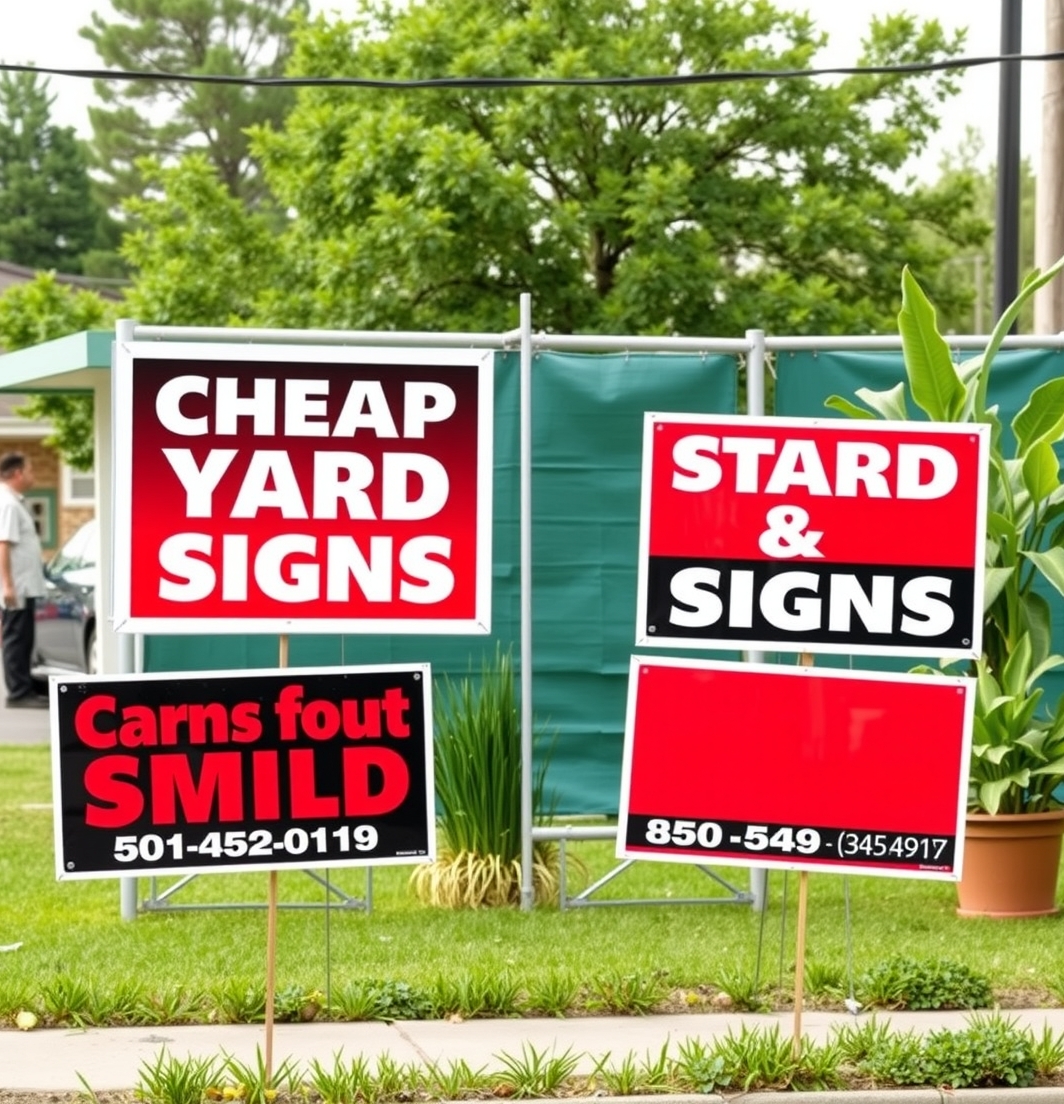 Evaluating the best Cheap Yard Signs Near Me environment