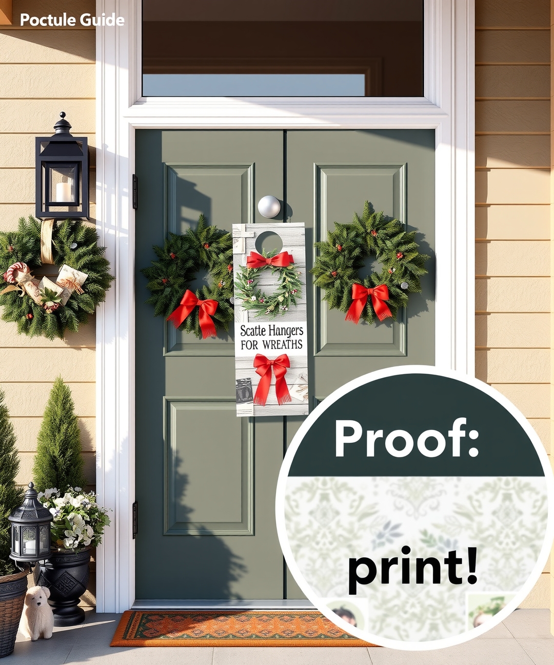 Quality check visual for Front Door Hangers for Wreaths Guide