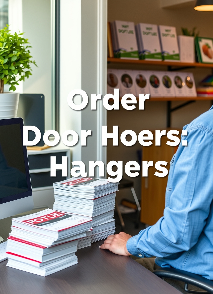 Preparation visual for Order Door Hangers Guide