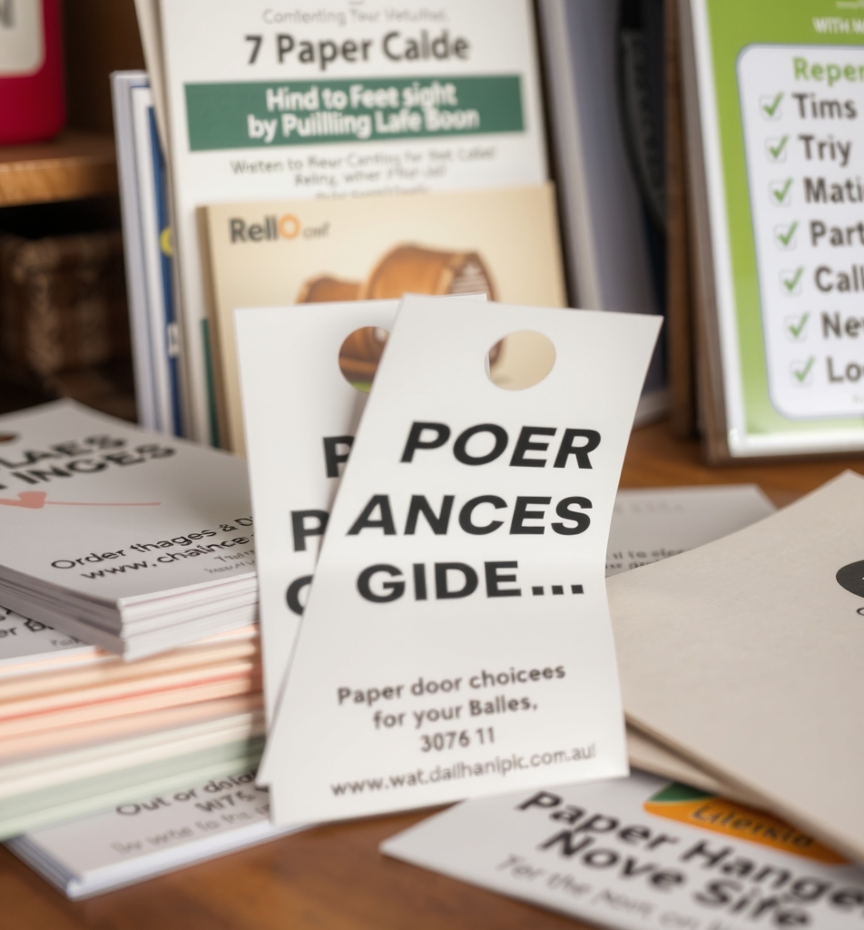 Quality check visual for Order Door Hangers Guide