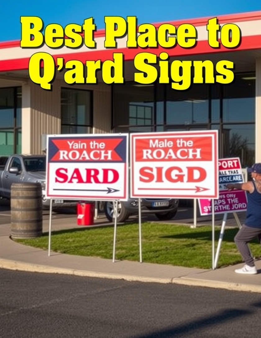 Evaluating the best Best Place to Order Yard Signs environment