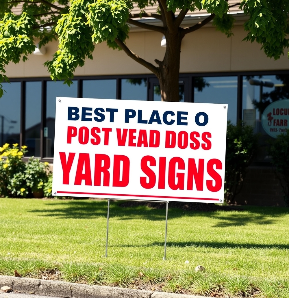 Preparation visual for Best Place to Order Yard Signs