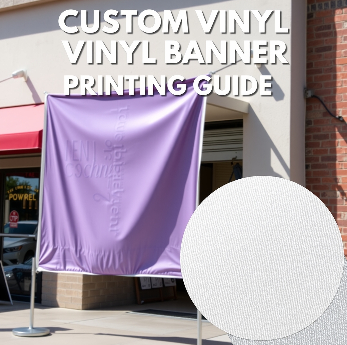 Preparation visual for Custom Vinyl Banner Printing Guide