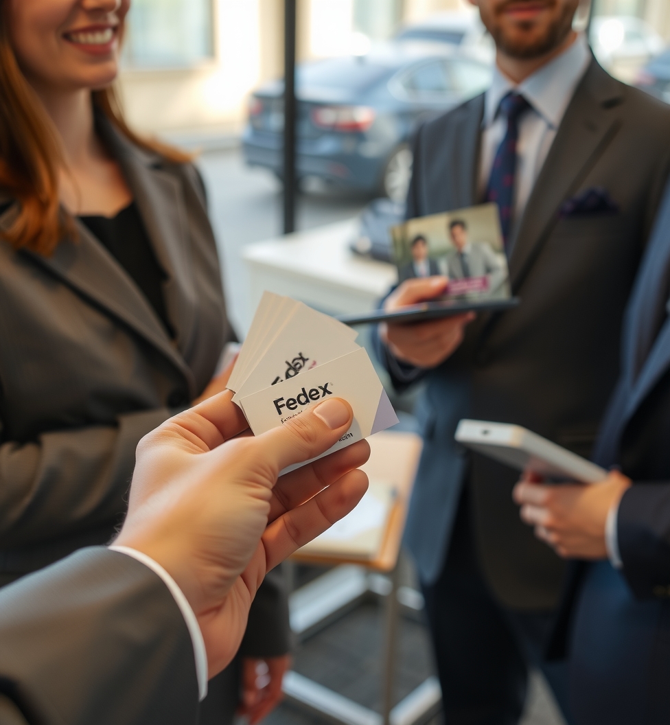 Preparation visual for Fedex Business Cards Printing Guide