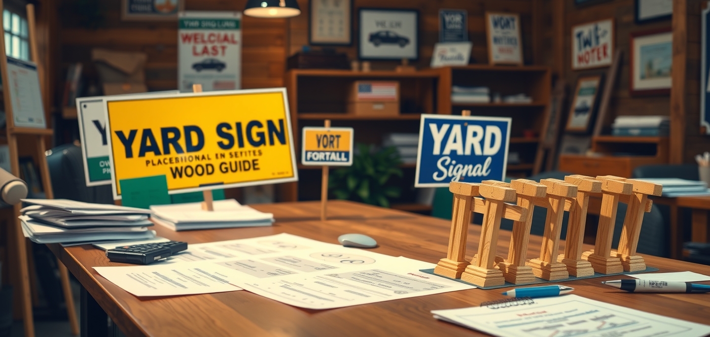 Quality check visual for Yard Signs Wood Guide