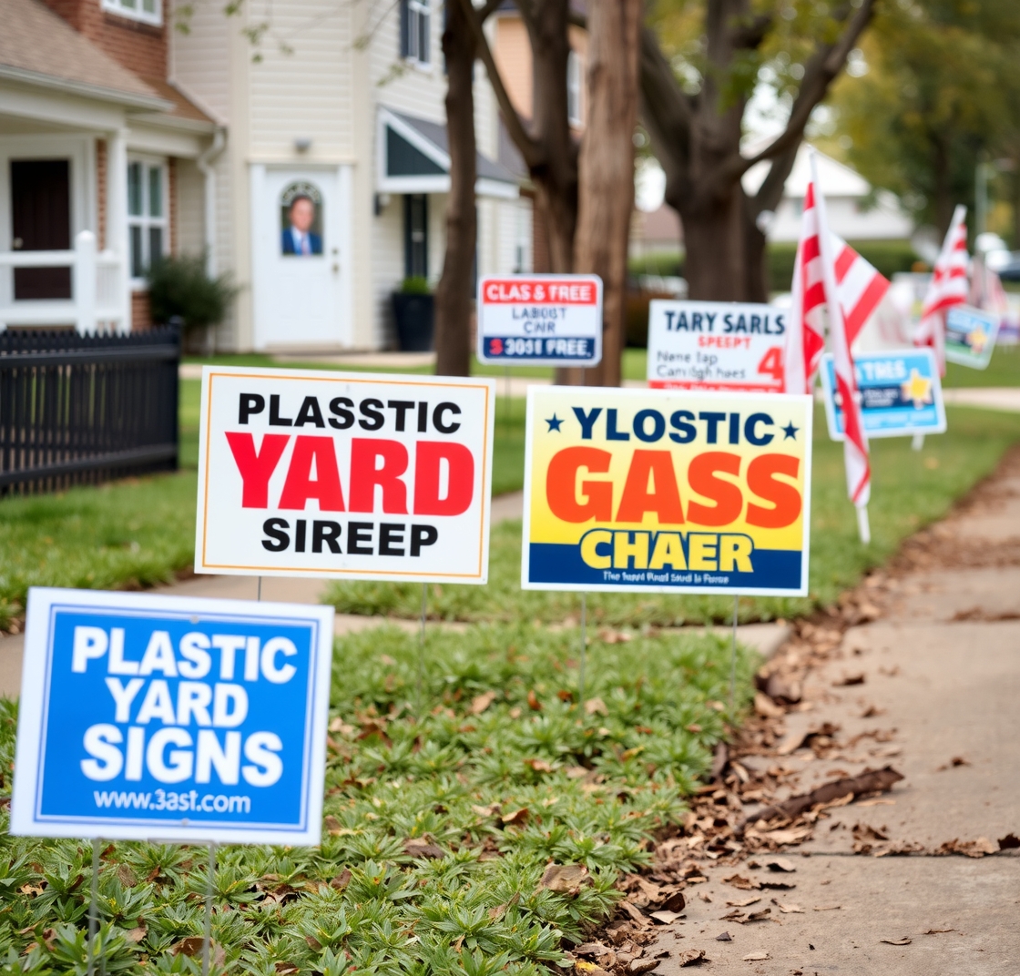 Plastic Yard Signs Cheap