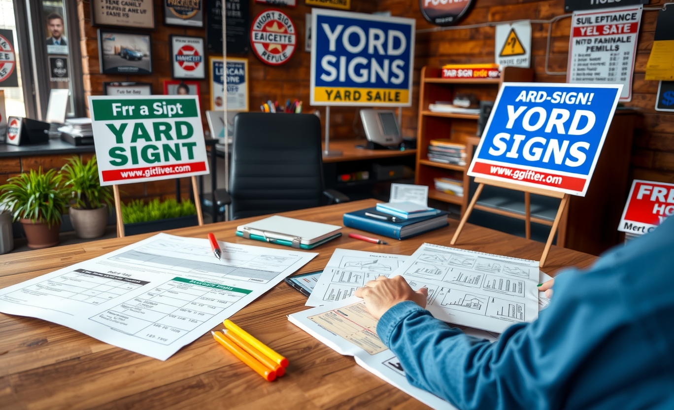 Preparation visual for Yard Signs Custom Near Me Guide