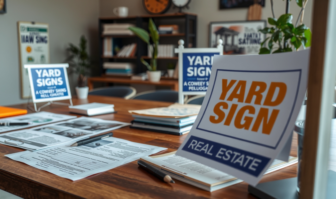 Quality check visual for Yard Signs Real Estate