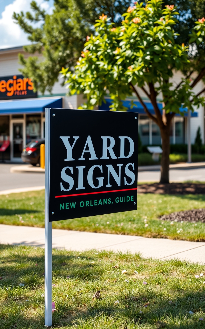Checklist for Yard Signs New Orleans Guide