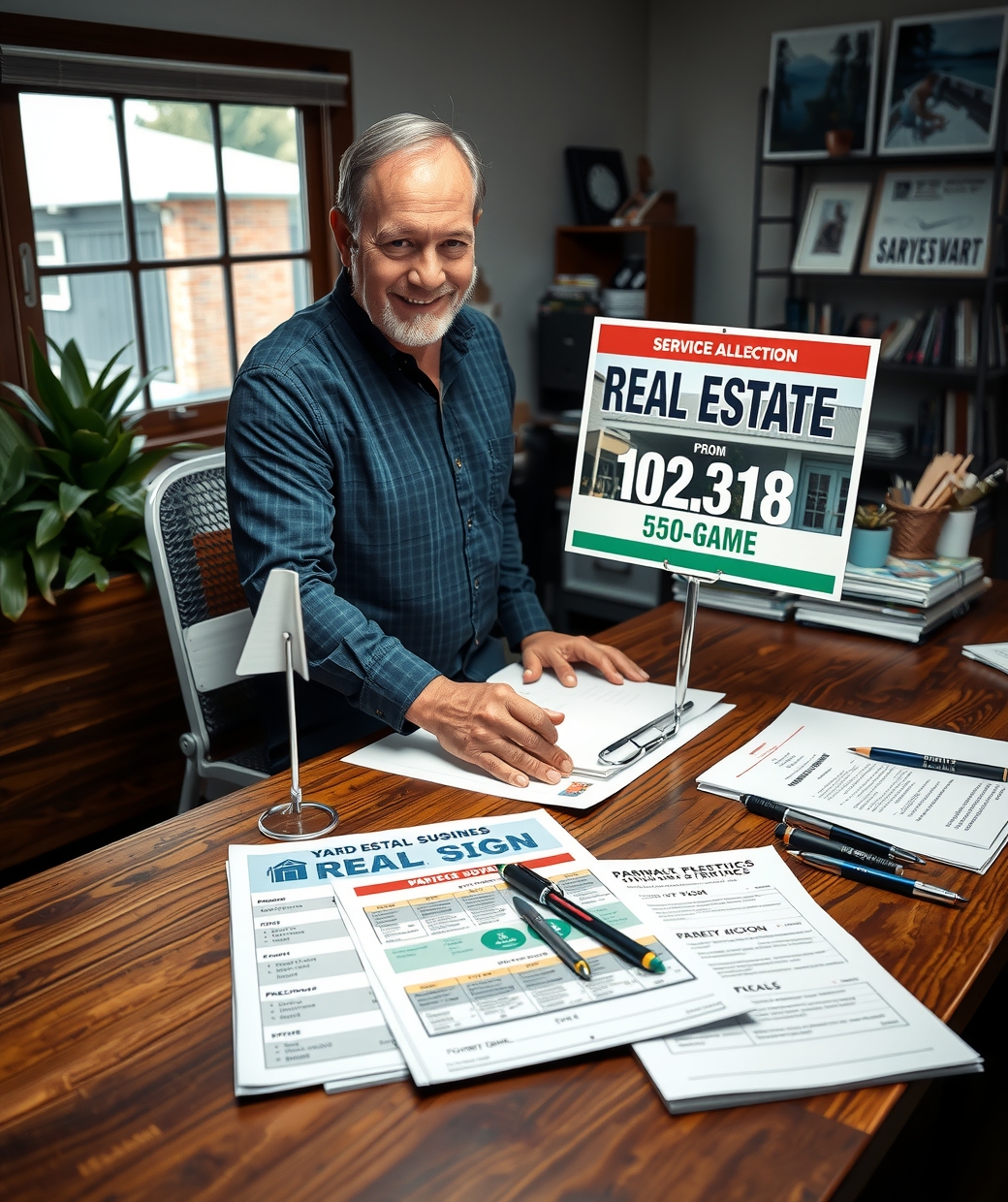Preparation visual for Real Estate Yard Signs