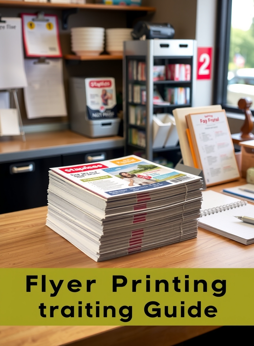 Checklist for Staples Flyer Printing Guide