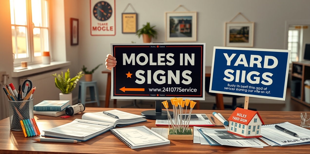 Preparation visual for Moles in Yard Signs Guide