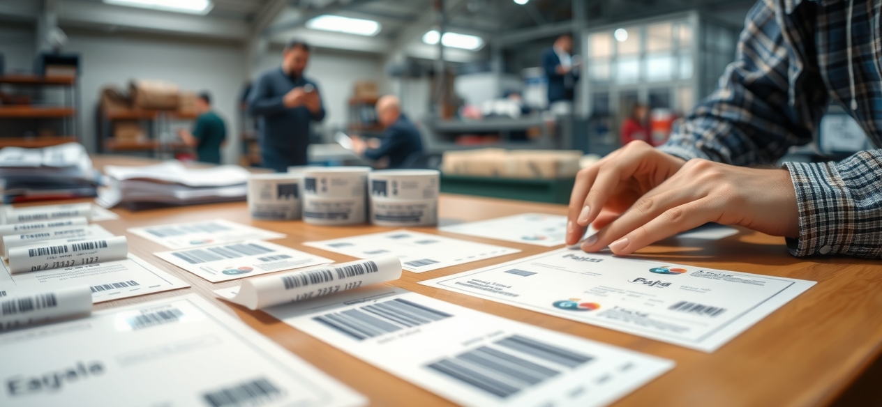 Quality check visual for Labels Printing Services