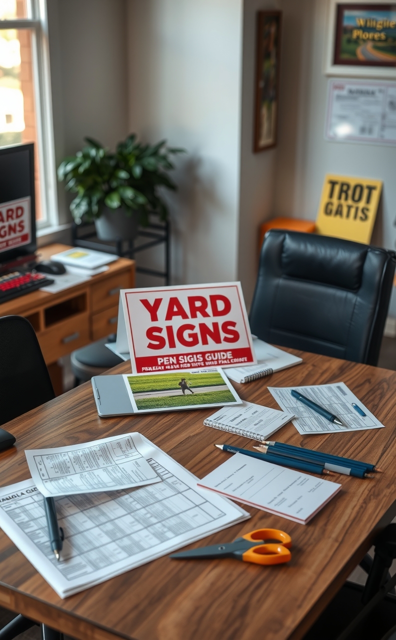 Preparation visual for Yard Signs Pensacola Guide