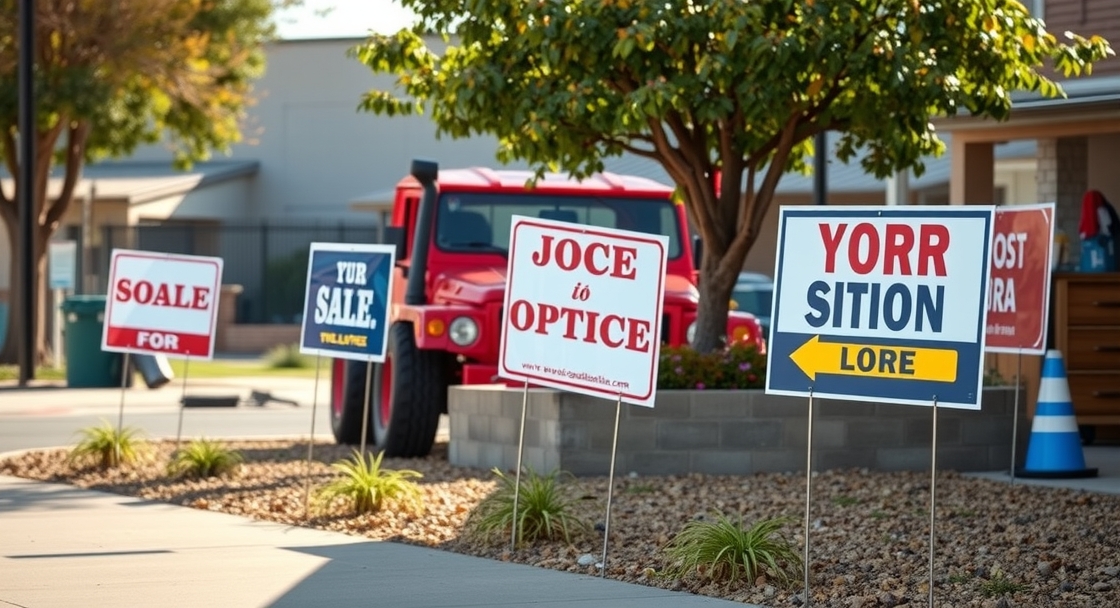 Quality check visual for Company Yard Signs Guide