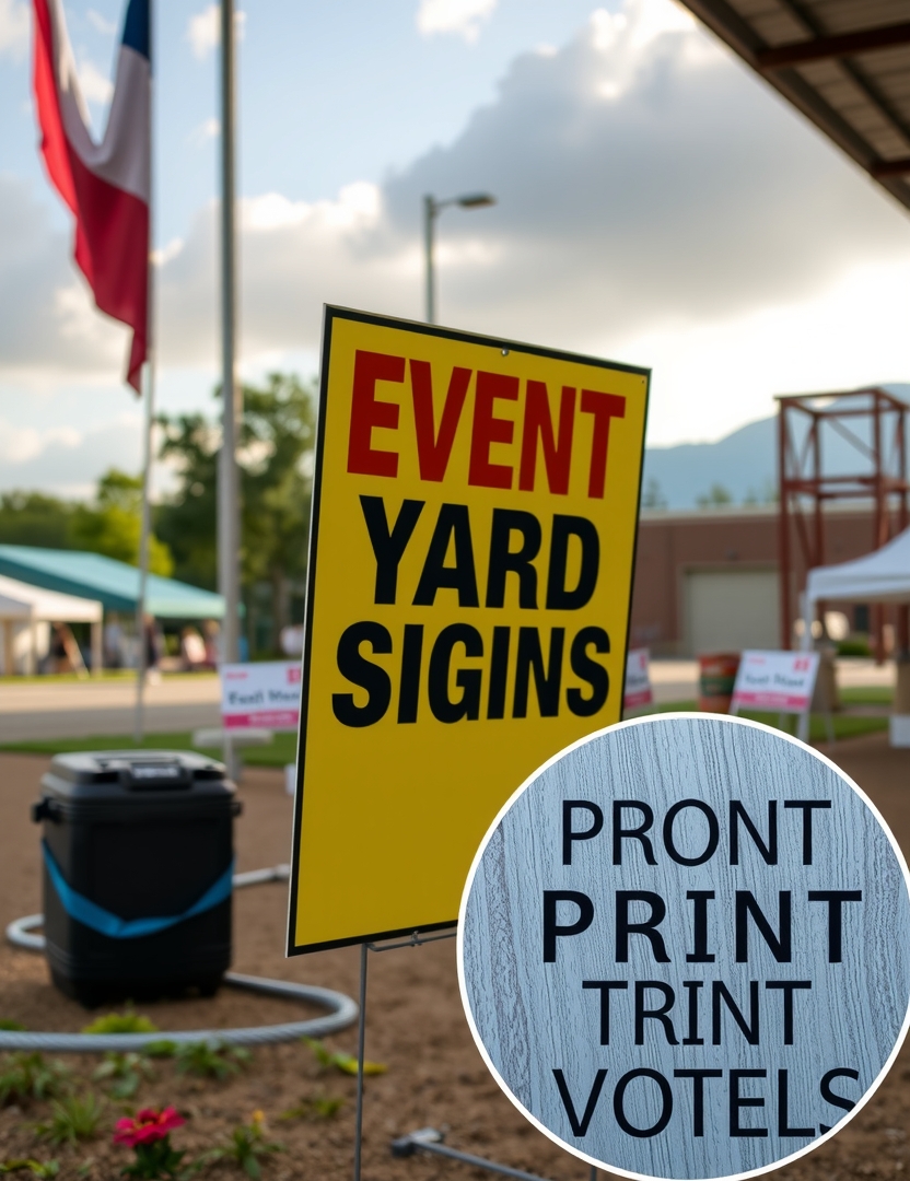 Quality check visual for Event Yard Signs
