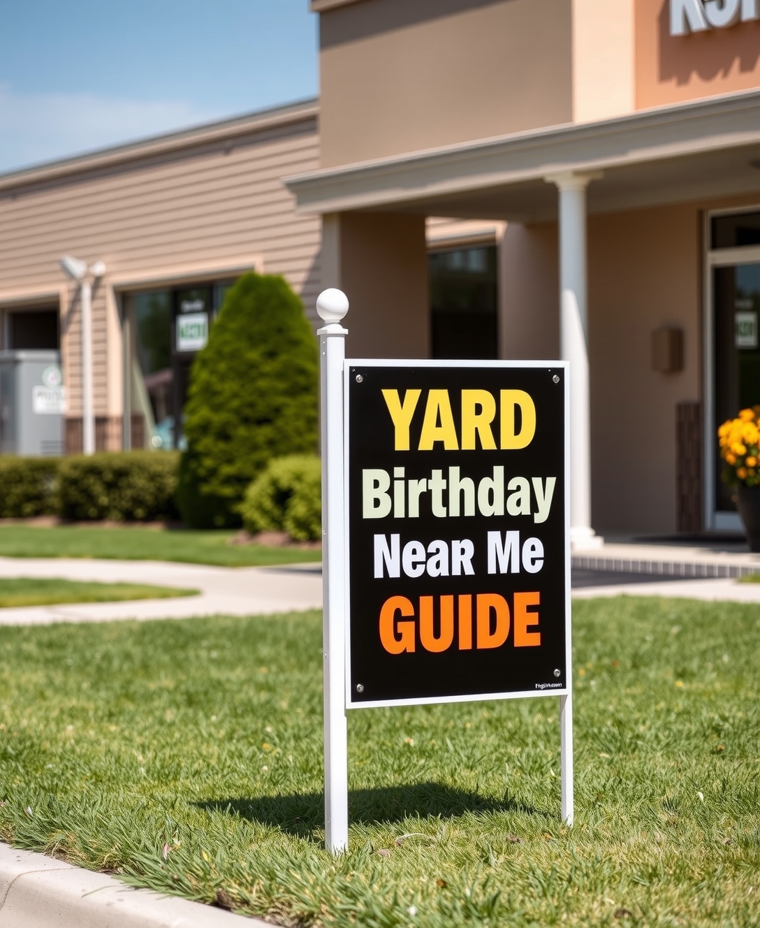 Evaluating the best Yard Signs Birthday Near Me Guide environment